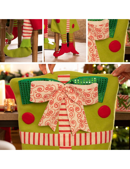 Funda de Silla de Comedor Valery Madelyn Elfo 2 Pack 91.4cm