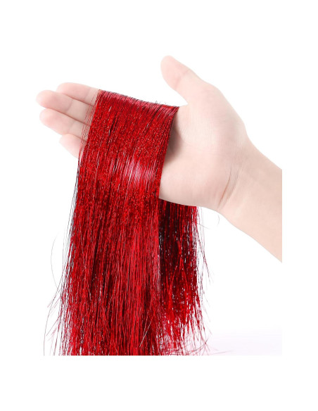 3000pcs Espumilla de Hielo Roja JXITON 45.72cm Decoración Navidad