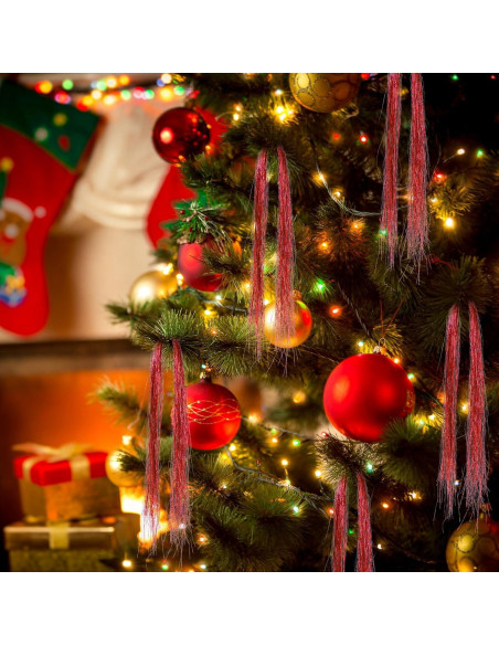 3000pcs Espumilla de Hielo Roja JXITON 45.72cm Decoración Navidad