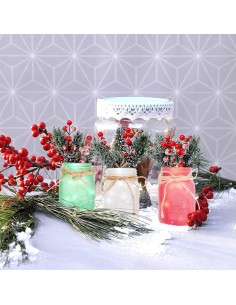 Centro de Mesa Navideño CNVOILA - Tarros de Mason 3PC 2