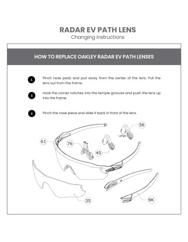 Lentes de Reemplazo Oakley Radar EV Path Prizm Deep Water