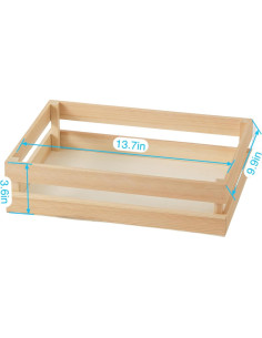 Juego de 3 Cajas de Madera Rústicas Xhqsulsclac - Almacenamiento 24.9-34.8 cm 2