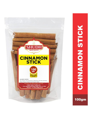 Palitos de Canela Cassia SHUDH 100g - 100% Natural Gourmet
