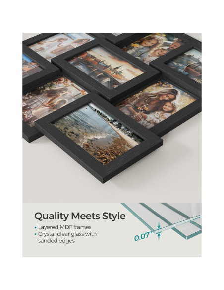 Set de 9 Marcos de Collage SONGMICS para Fotos 10x15 cm