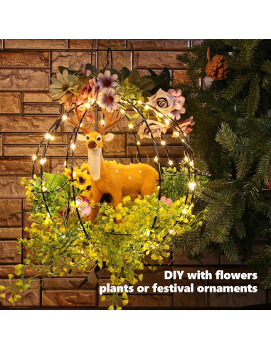 Conjunto de 2 Luces de Bolas Colgantes Flacchi - Blanco Cálido