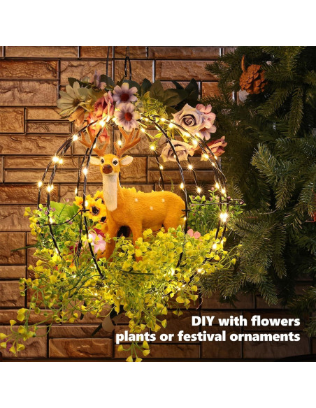 Conjunto de 2 Luces de Bolas Colgantes Flacchi - Blanco Cálido