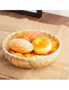 Bandejas de Bambú Cedilis 3 Piezas - Canastas Tejidas 25-30 cm 2