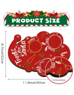 Plato de Galletas de Madera Santa 22x30cm Clothmile 2