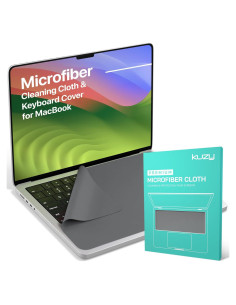 Limpiador de Pantalla y Teclado Kuzy - Microfibra Gris 33x22cm