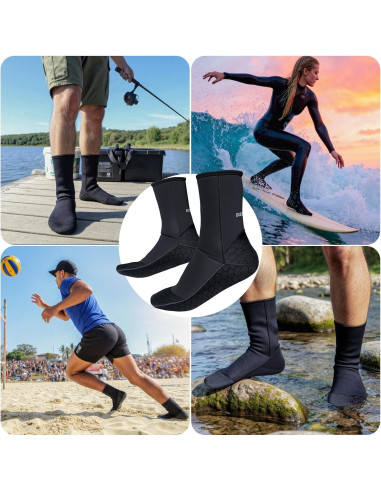 Calcetines de Buceo Neopreno 3mm Dizokizo Antideslizantes
