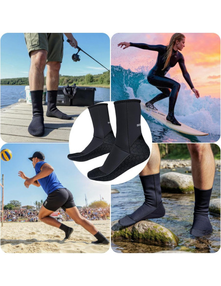 Calcetines de Buceo Neopreno 3mm Dizokizo Antideslizantes
