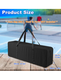 Bolsa de Transporte Easecos para Red de Pickleball 95x20x30cm 2