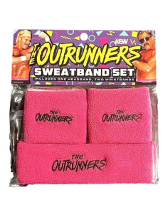 Conjunto de Muñequera y Diadema AEW Rosa Lucha Libre