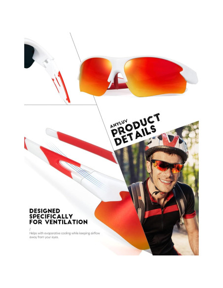 Gafas de sol deportivas ANYLUV A61-2-7 polarizadas UV Gafas de sol deportivas ANYLUV A61-2-7 polarizadas UV