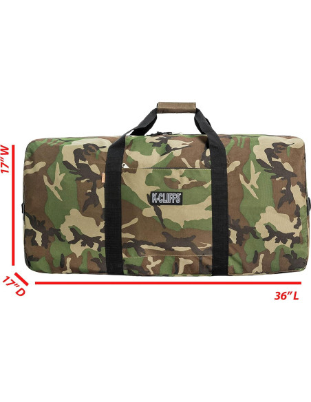 Bolsa de viaje duffel grande carga pesada negra 91.44 cm
