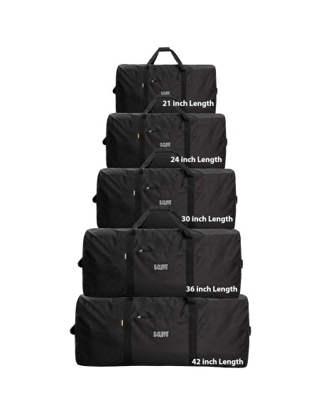 Bolsa de viaje duffel grande carga pesada negra 91.44 cm