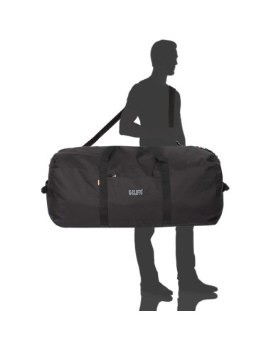 Bolsa de viaje duffel grande carga pesada negra 91.44 cm