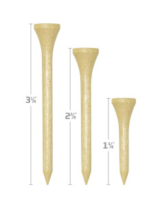 Tees de Golf de Bambú Izzo - Paquete de 175 Piezas 2