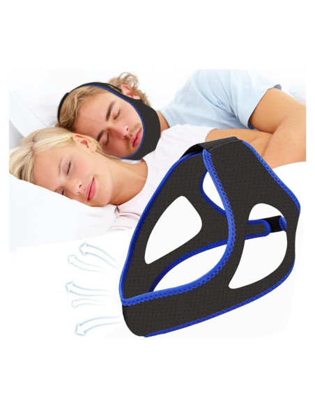 Correa para Barbilla Anti-Ronquidos Sviiolnnr Transpirable
