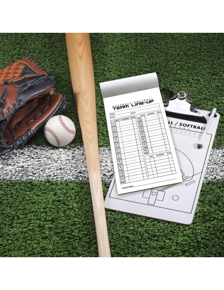 100 Tarjetas de Alineación Béisbol Softbol TENTADO 11.48x19.99cm
