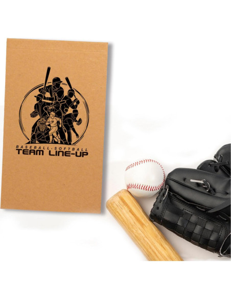 100 Tarjetas de Alineación Béisbol Softbol TENTADO 11.48x19.99cm