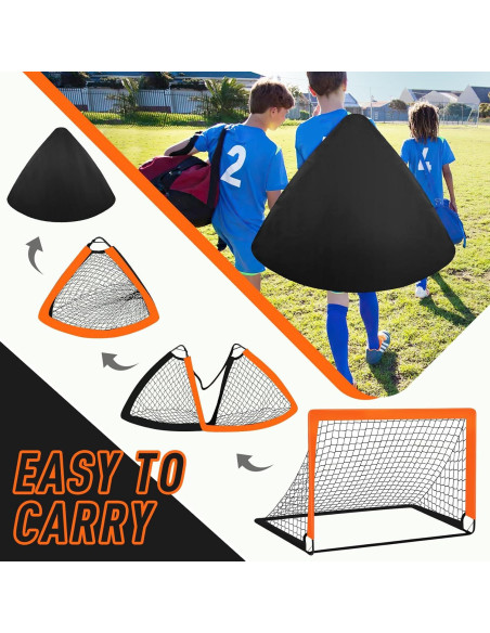 Juego de Porterías de Fútbol Noonchili 4x3 pies para Patio