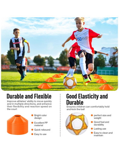 Juego de Porterías de Fútbol Noonchili 4x3 pies para Patio