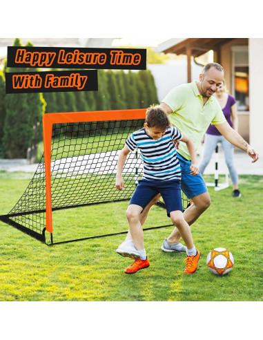 Juego de Porterías de Fútbol Noonchili 4x3 pies para Patio
