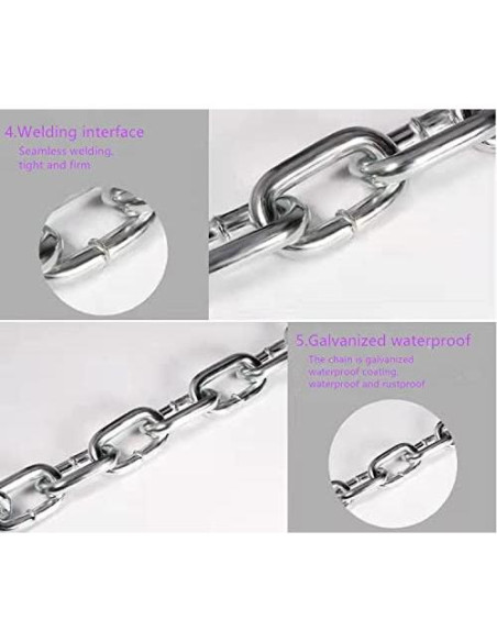 Candado de Cadena de Seguridad Genérico 50cm Acero Endurecido