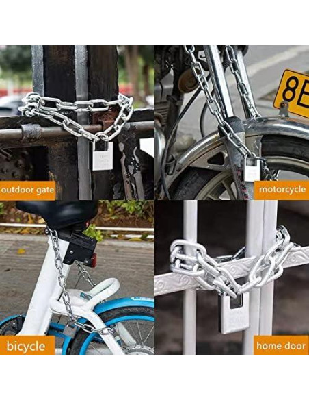 Candado de Cadena de Seguridad Genérico 50cm Acero Endurecido