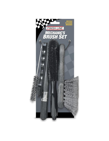 Juego de Cepillos Finish Line Easy-Pro 5 Piezas para Bicicletas