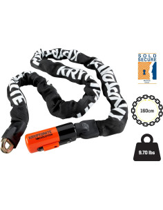 Cadena de Seguridad Kryptonite 1.6m 4.4kg Acero Antirrobo 2