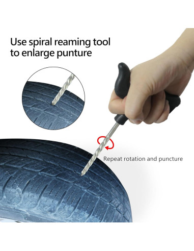 Kit de Reparación de Neumáticos BELIEFLUO - 10 Piezas