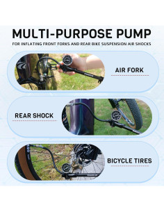 Bomba de Choque BUCKLOS para Bicicleta MTB 300/400 PSI 2