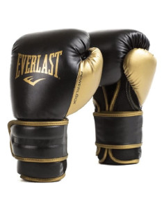 Guantes de Boxeo Everlast Powerlock2 16oz Negro/Dorado