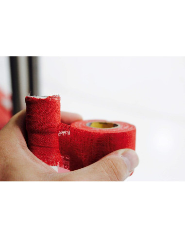 Cinta de agarre no elástica Howies Pro Grip - 12 rollos rojos