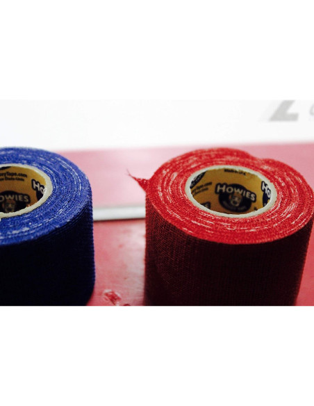 Cinta de agarre no elástica Howies Pro Grip - 12 rollos rojos