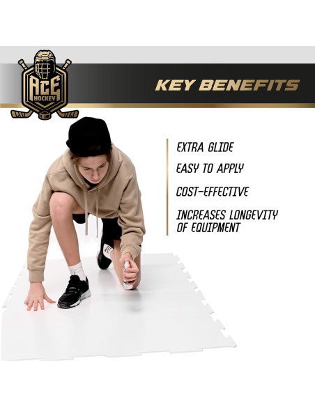 ACE HOCKEY Spray Líquido para Baldosas de Hockey - Mejora Deslizamiento
