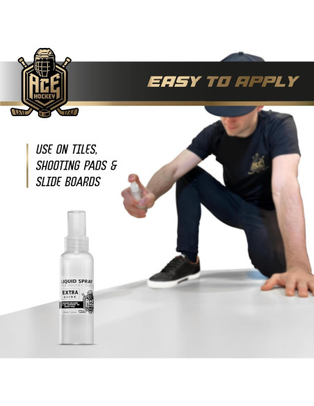ACE HOCKEY Spray Líquido para Baldosas de Hockey - Mejora Deslizamiento