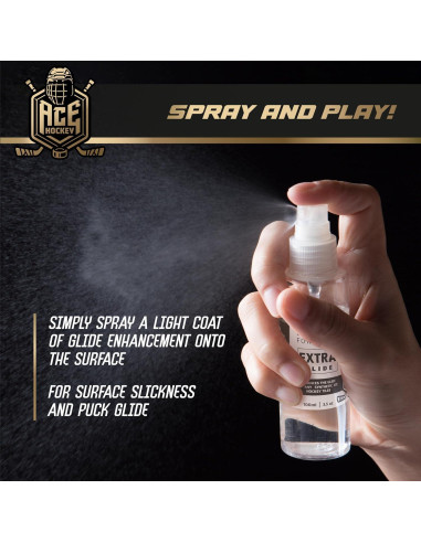 ACE HOCKEY Spray Líquido para Baldosas de Hockey - Mejora Deslizamiento