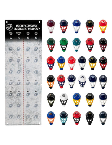 Rastreador de Máscaras de Portero NHL Franklin Sports - 32 Equipos