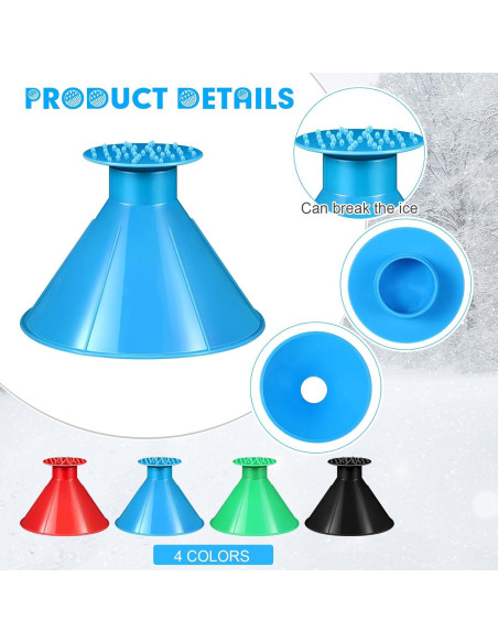 Raspadores de Hielo para Parabrisas Gisafai 24 Pcs Colores