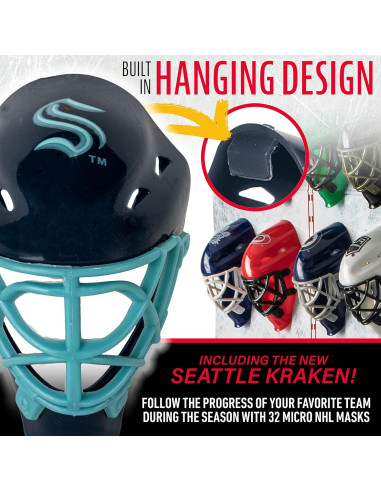 Rastreador de Máscaras de Portero NHL Franklin Sports - 32 Equipos