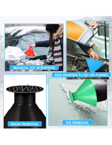 Raspadores de Hielo para Parabrisas Gisafai 24 Pcs Colores