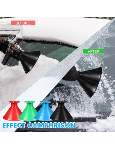 Raspadores de Hielo para Parabrisas Gisafai 24 Pcs Colores