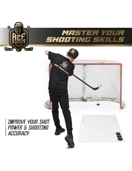 Alfombra de Tiro ACE HOCKEY 76.2x152.4 cm - Hielo Sintético