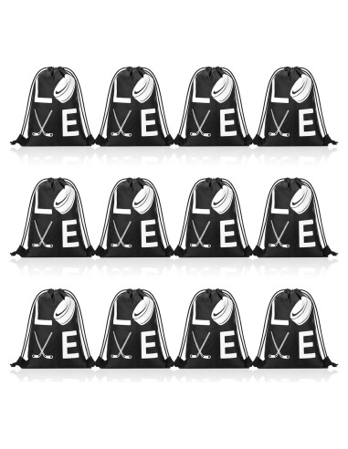 Bolsas de Regalo de Hockey Sinmoe 12 Pcs 17.78 x 25.4 cm