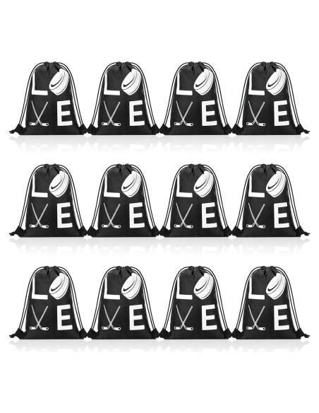Bolsas de Regalo de Hockey Sinmoe 12 Pcs 17.78 x 25.4 cm