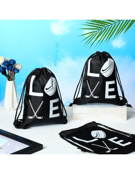 Bolsas de Regalo de Hockey Sinmoe 12 Pcs 17.78 x 25.4 cm