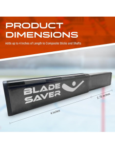 Extensión de Palo de Hockey BLADE SAVER para Bauer Vapor/Nexus 10.16 cm 2